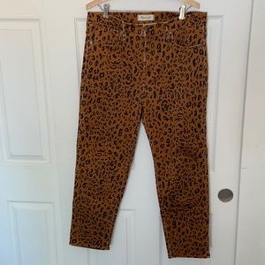 Madewell Cheetah Print Jean